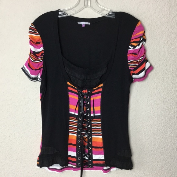 Sexy PATRICE BRÉAL French Corset Style Top - Picture 5 of 8